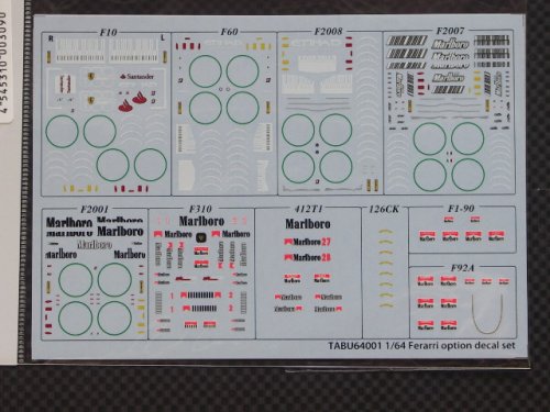 他の写真1: TABU DESIGN【64001】1/64 Ferrari option decal Set (For:KYOSHO)
