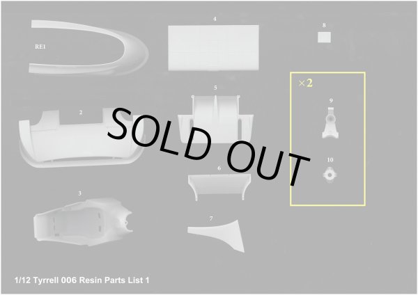 画像14:  Model Factory Hiro 【K-751】1/12 Tyrrell 006 Fulldetail Kit