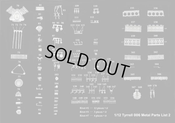 画像18:  Model Factory Hiro 【K-751】1/12 Tyrrell 006 Fulldetail Kit