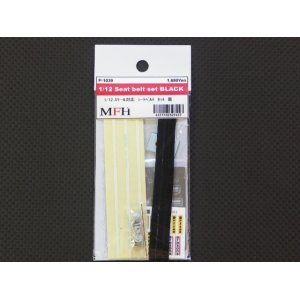 画像: MFH【P1039】1/12 Scale Seat ｂｅｌｔ ｓｅｔ  (Black)