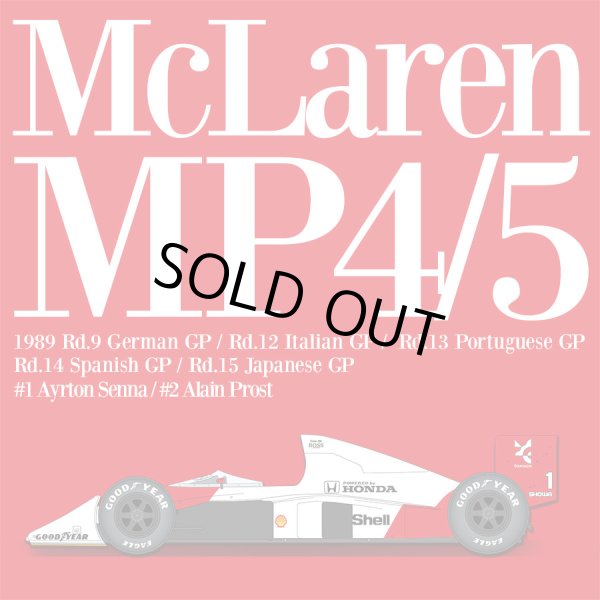 画像1: Model Factory Hiro【K-809】1/43 McLaren MP4/5 VerB  Fulldetail Kit（オプションデカール付属）