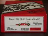 画像: Model Factory Hiro 【K-096】1/24　FERRARI　312F１’69　South　Ａｆｒｉｃａ　GP