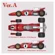 画像3: Model Factory Hiro【K-317】1/20 FERRARI 312B2 R6:British&R7:German GP 1971 Ver.A kit