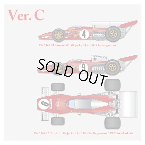 画像3: Model Factory Hiro【K-319】1/20 FERRARI 312B2 R8:German&R12:U.S. GP 1972 Ver.C kit