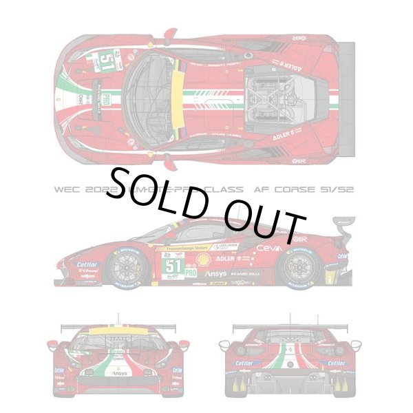 画像2: Model Factory Hiro 【K-819】1/12 488 GTE Evo 2022 Fulldetail Kit