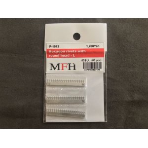 画像: MFH【P1013】No.06 : Hexagon rivets with round-head-L [60 pieces]