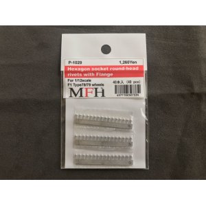 画像: MFH【P1029】No.13 : Hexagon socket round-head rivets with flange (for 1/12 scale F1 type78/79 wheels ) [48 pieces]