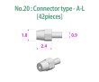 画像4: Model Factory Hiro 【P1148】No.20 : Connector type-A-L [42 pieces]