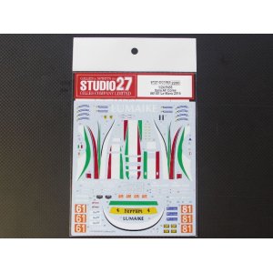 画像: STUDIO27【DC-1063】1/24 F458 Italia AF Corse #61/81 LM 2014 decal