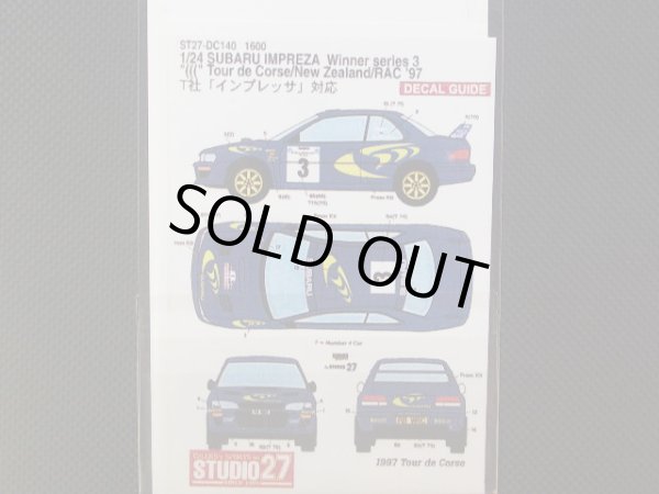 画像2: STUDIO27【DC-140】1/24 IMPREZA "(((" Tour de Corse/NZ/RAC 1997 Decal【絶版】