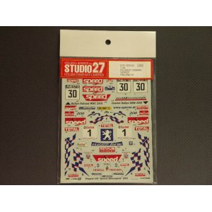 画像: STUDIO27【DC-512C】1/24 プジョー206WRC "SPEED"'01　decal【絶版】