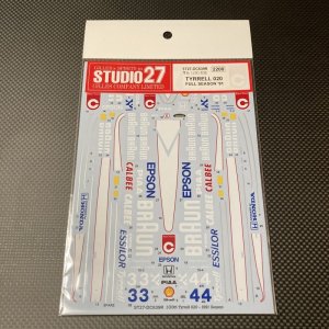 画像: STUDIO27【DC-639R】1/20 Tyrell 1991 Decal(T社対応)