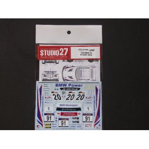 画像: STUDIO27【DC-966】1/24 BMW Z4 #1/20/19 2010 DECAL（F社対応)