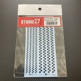 画像: STUDIO27【FP-0052】Checkered line decal : Black [2mm,3mm]