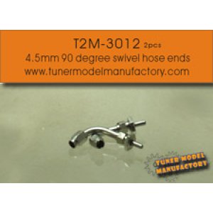 画像: T2M【T2M-3012】4.5 mm 90 degree swivel hose ends