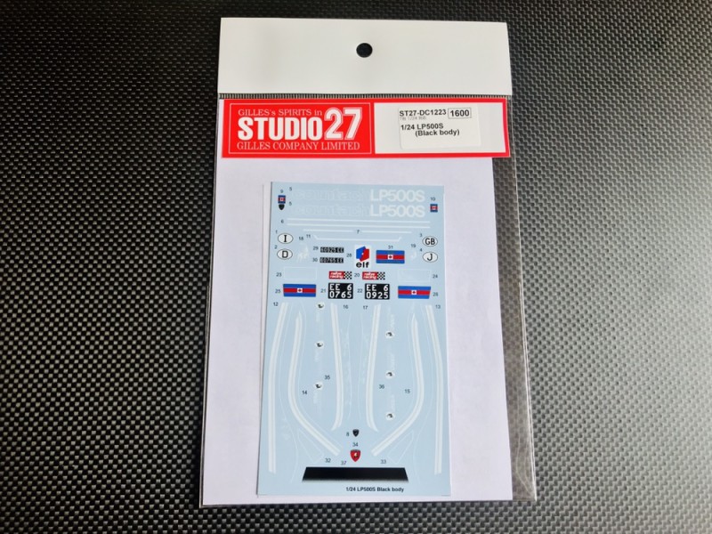 画像1: STUDIO27【DC-1223】1/24 LP500S (Black body) Decal（T社対応）