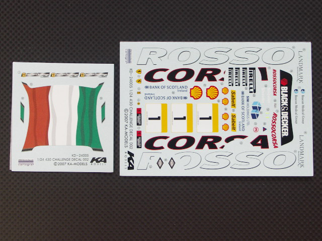 画像: ka-models【KD-24005】F430 Challenge Decal 002(FUJIMI)