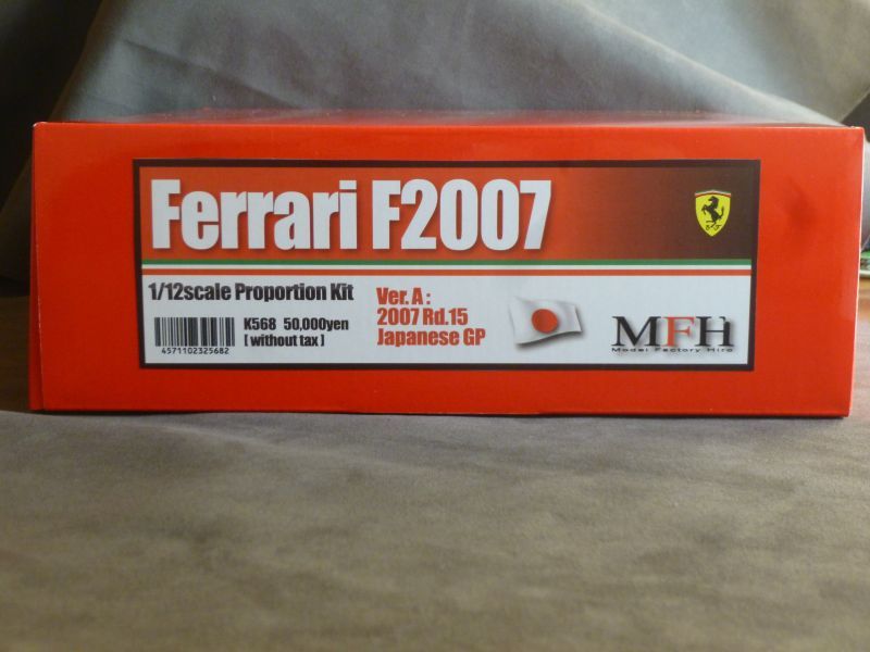 お取り寄せ商品】Model Factory Hiro 【K-568】1/12 FERRARI F2007