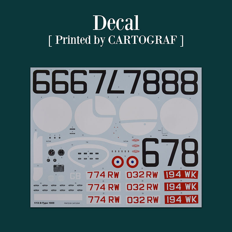画像4: 【予約商品】Model Factory Hiro【K-857】1/12scale D-TYPE LM 1955 Fulldetail Kit 