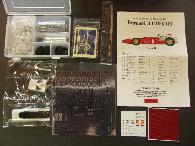 画像: Model Factory Hiro 【K-097】1/24　FERRARI　312F１’69　Ｆｒｅｎｃｈ　GP