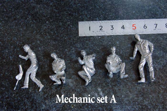 画像2: MFH【P1063】1/43scale Figure Series : Mechanics set A