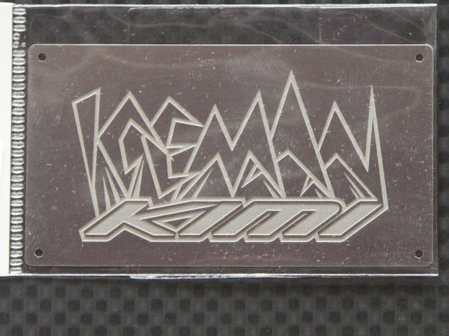 画像: Ready⇒9【RNP006】ICEMAN logo PLATE(S)