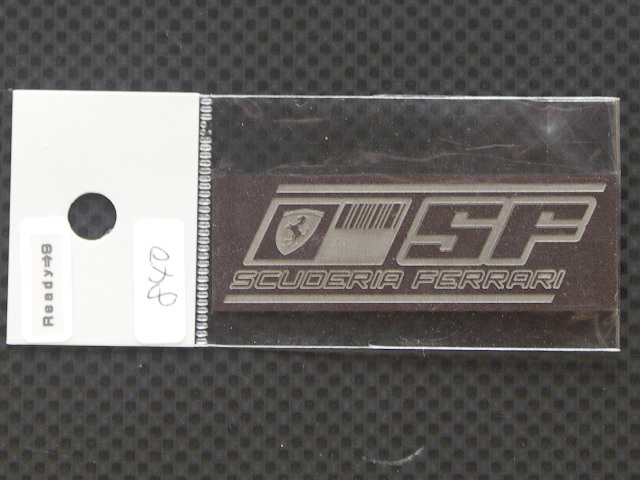 画像1: Ready⇒9【RNP008】SCUDERIA FERRARI logo PLATE Ssize(non tabacco)