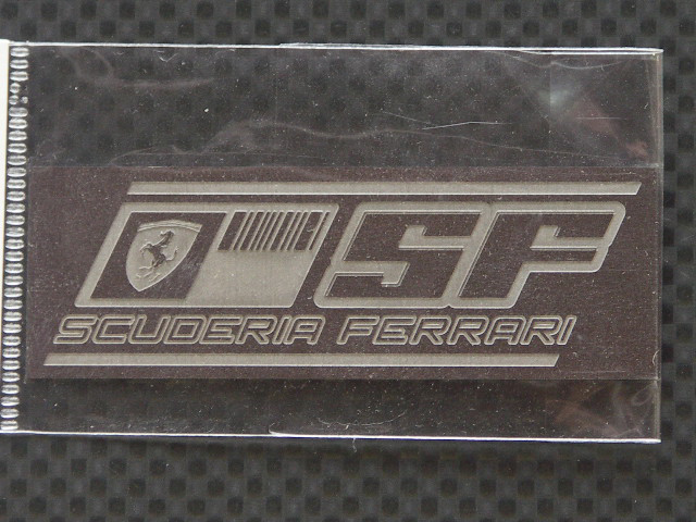 画像: Ready⇒9【RNP008】SCUDERIA FERRARI logo PLATE Ssize(non tabacco)