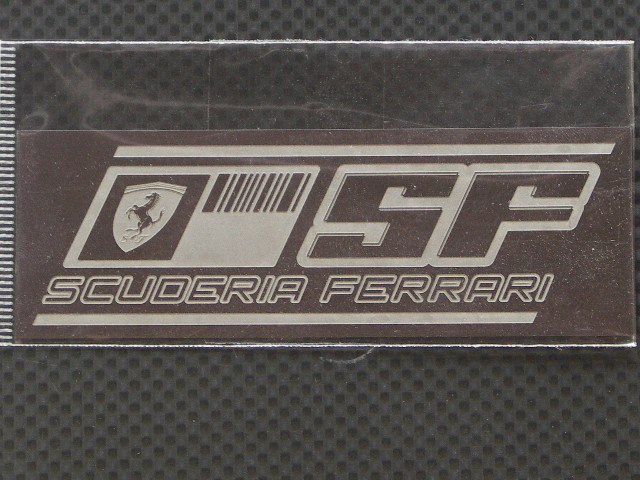 画像: Ready⇒9【RNP011】SCUDERIA FERRARI logo PLATE Ｌsize(non tabacco)