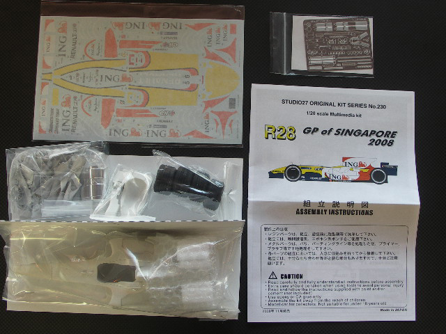 画像: STUDIO27【FK-20230C】　1/20 ルノーＲ28’08　GP of Singapore