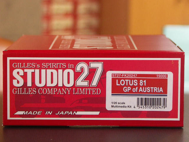 画像1: STUDIO27【FK-20247】1/20 ロータス81 1980 AUSTRIA GP