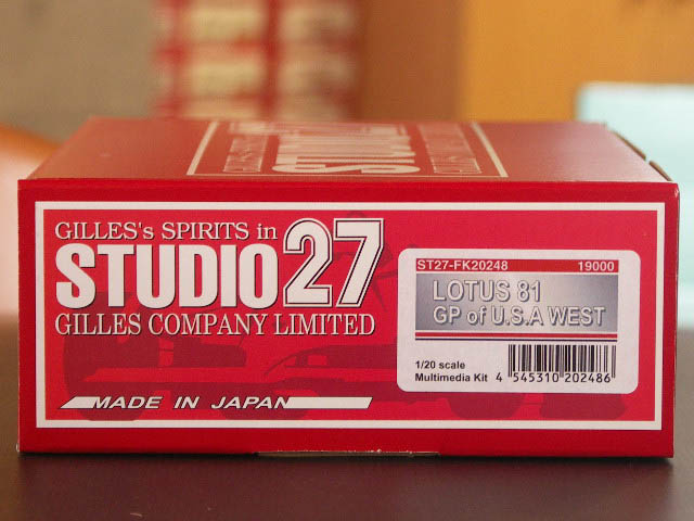 画像1: STUDIO27【FK-20248】1/20 ロータス81 1981 USA West（long beach)GP