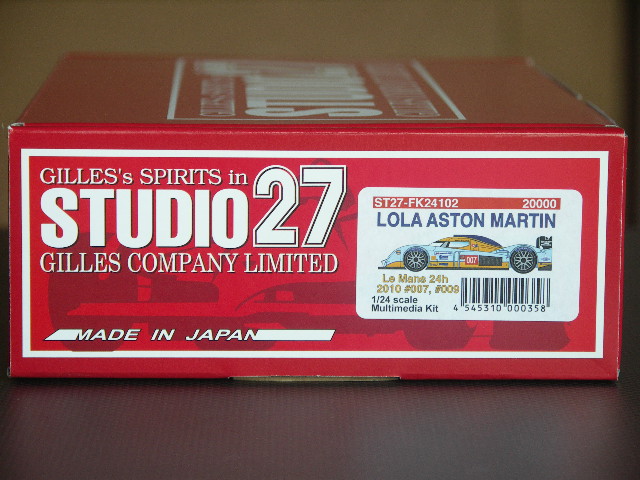 画像1: STUDIO27【FK-24102】1/24 LOLA ASTON MARTIN LM 2010 #007#009 KIT