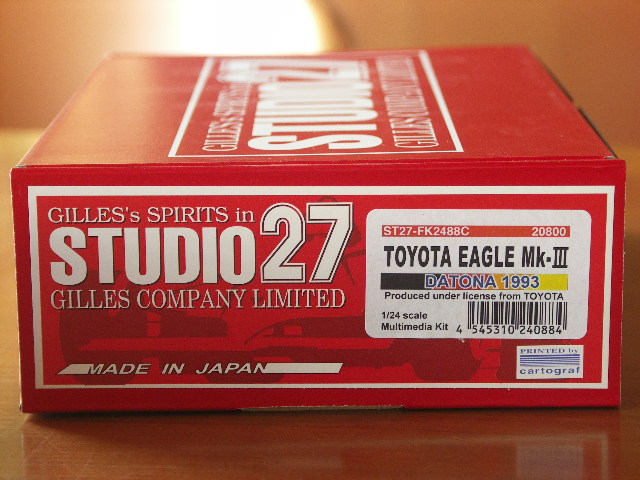 画像1: STUDIO27【FK-2488C】1/24 TOYOTA EAGLE Mk-III"DAYTONA”1993