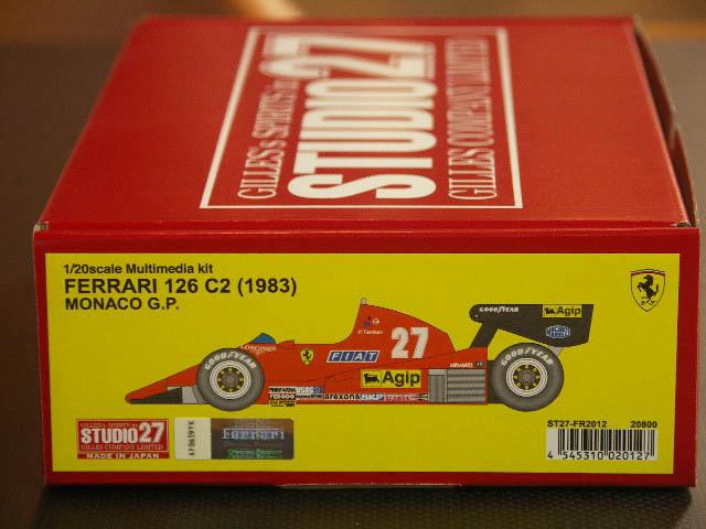 STUDIO27【FR-2012】1/20 FERRARI 126 C2 （1983）MONACO - ＢＡＲＡＣＣＡ