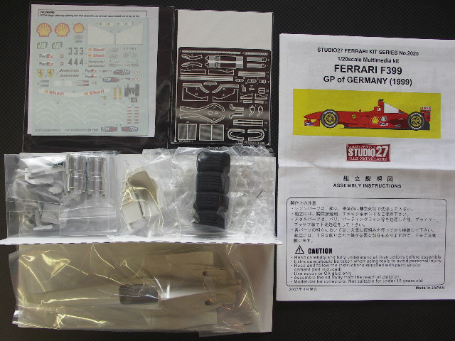 画像: STUDIO27【FR-2025】1/20 FERRARI  F399　GERMANY　GP 1999