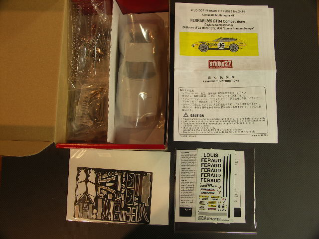 画像: STUDIO27【FR-2416】1/24 FERRARI 365 GTB4 CONPETIZIONE　#36