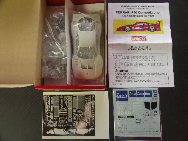 STUDIO27【FR-2422】1/24 FERRARI F40 CONPETIZIONE 