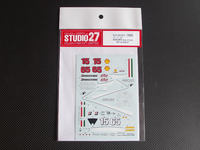 画像1: STUDIO27【DC-747C】1/12 DUCATI Moto GP GP of Itary 2006