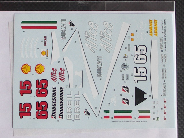 画像: STUDIO27【DC-747C】1/12 DUCATI Moto GP GP of Itary 2006