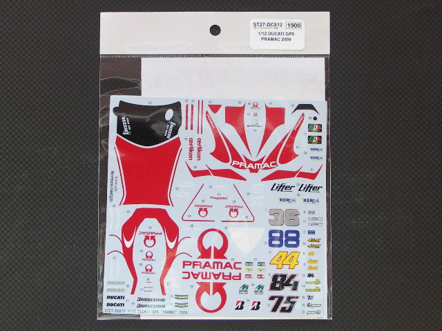 画像1: STUDIO27【DC-812】1/12 DUCATI GP9　PRAMAC RACING 2009