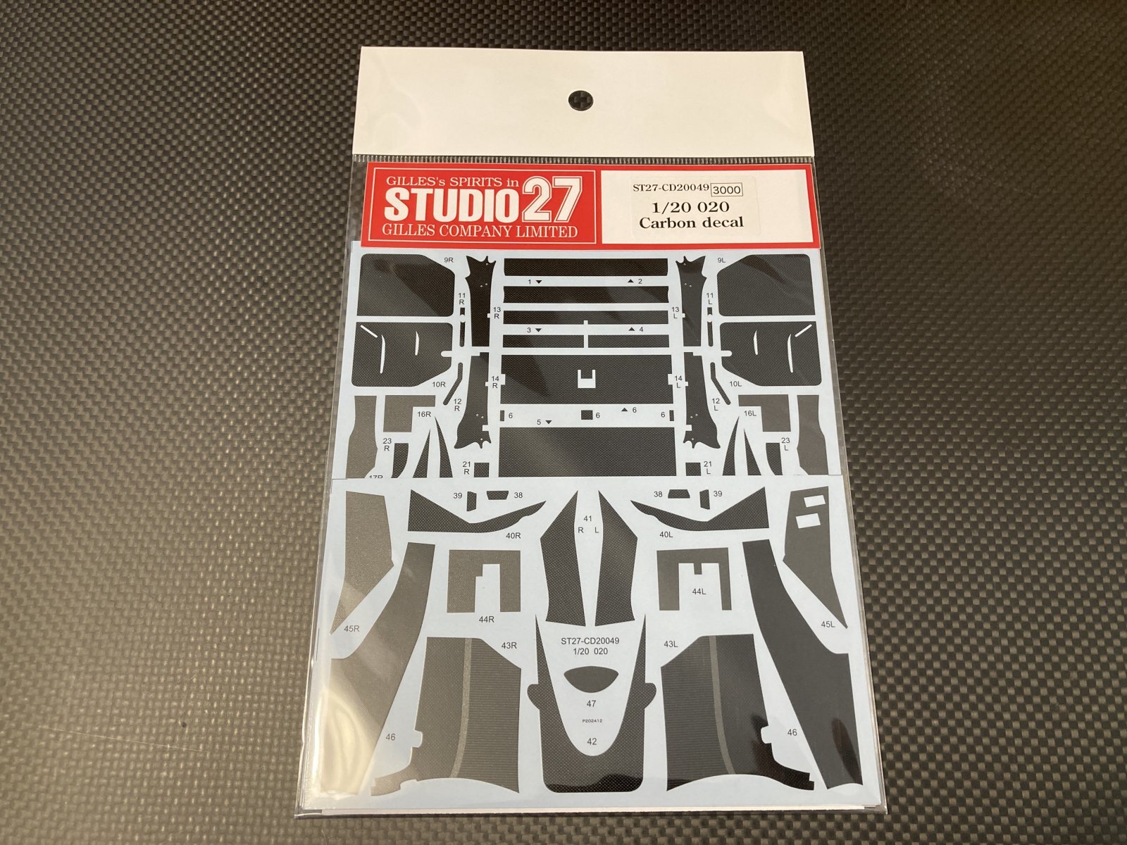 画像1: STUDIO27【CD-20049】1/20 020用カーボンデカール（Ｔ社対応）