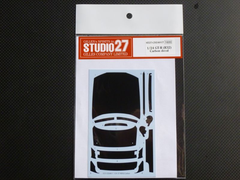 画像1: STUDIO27【CD-24017】1/24 SKYLINE GT-R (R32) カーボンデカールセット（T社対応）