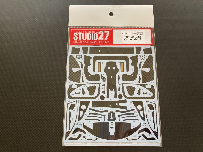 画像1: STUDIO27【CD-24040】1/24 M8 GTE Carbon decal（N社対応）