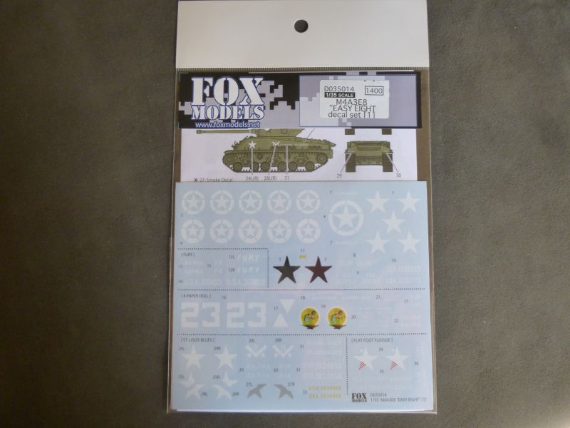 画像1: ＦＯＸＭＯＤＥＬＳ【FM-D35014】1/35 M4A3E8 "EASY EIGHT"Decal Set1(T社対応）