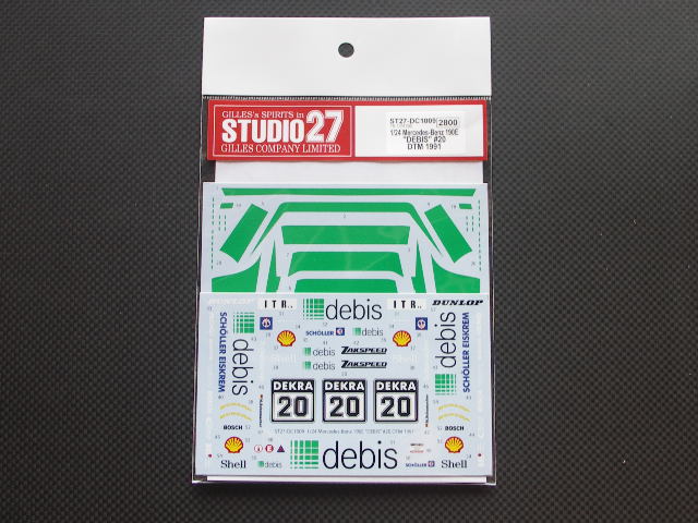 画像1: STUDIO27【DC-1009】1/24 Mercedes-benz 190E"DEBIS"#20 DTM 1991 DECAL（F社対応）