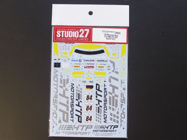 画像1: STUDIO27【DC-1017】1/24 SLS AMG GT3 #84 spa24H 2013 DECAL（F社対応）