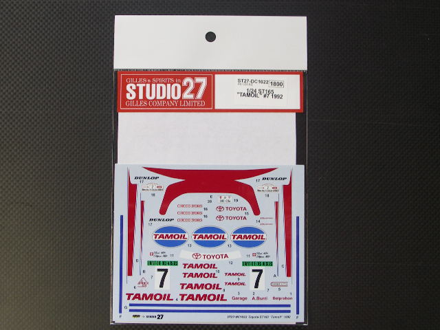 画像1: STUDIO27【DC-1022】1/24 ST165 "TAMOIL" #7 1992 DECAL（A社対応）