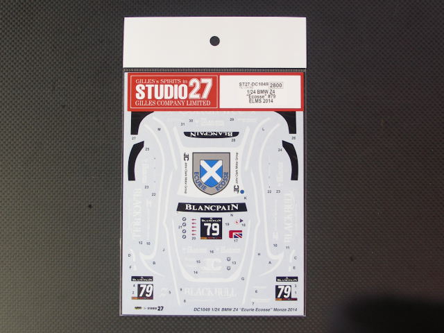 画像1: STUDIO27【DC-1049】1/24 BMW Z4"Ecosse"#79 ELMS 2014 DECAL（F社対応)