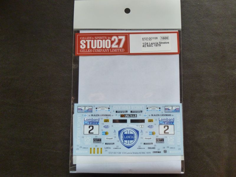 画像1: STUDIO27【DC-1128】1/24 Lancia Stratos #2 RAC 1979 Decal (H社対応）